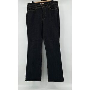 VTG Faded Glory Denim Jeans Womens 14T Black Stretch Bootcut Y2k 90s Urban